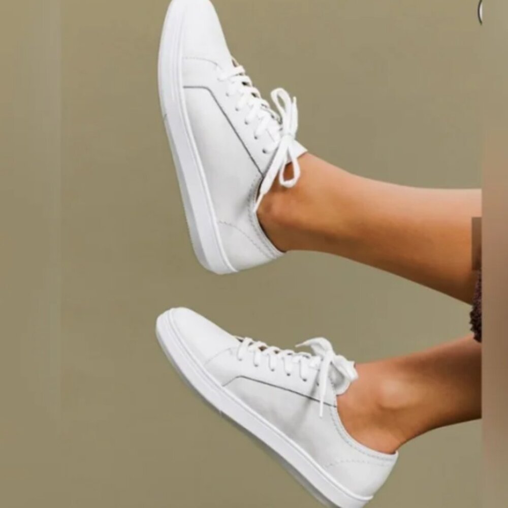 Portland Leather Goods Patina low top street white sneakers size 7